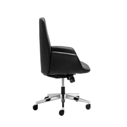 Accord Medium Back Leather Chair - Office Furniture Company 