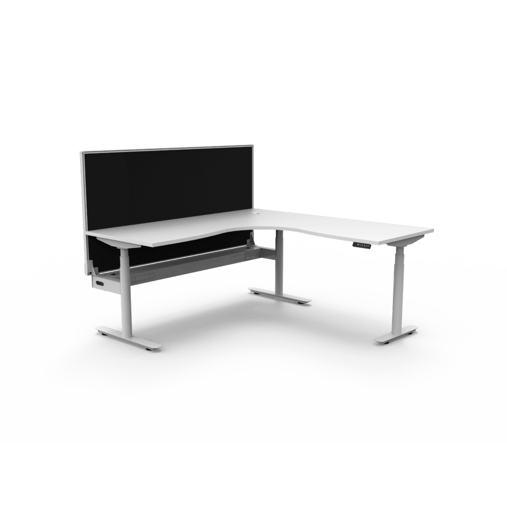 Halo Plus Corner Electric Height Adjustable Desk - Office Furniture Company 