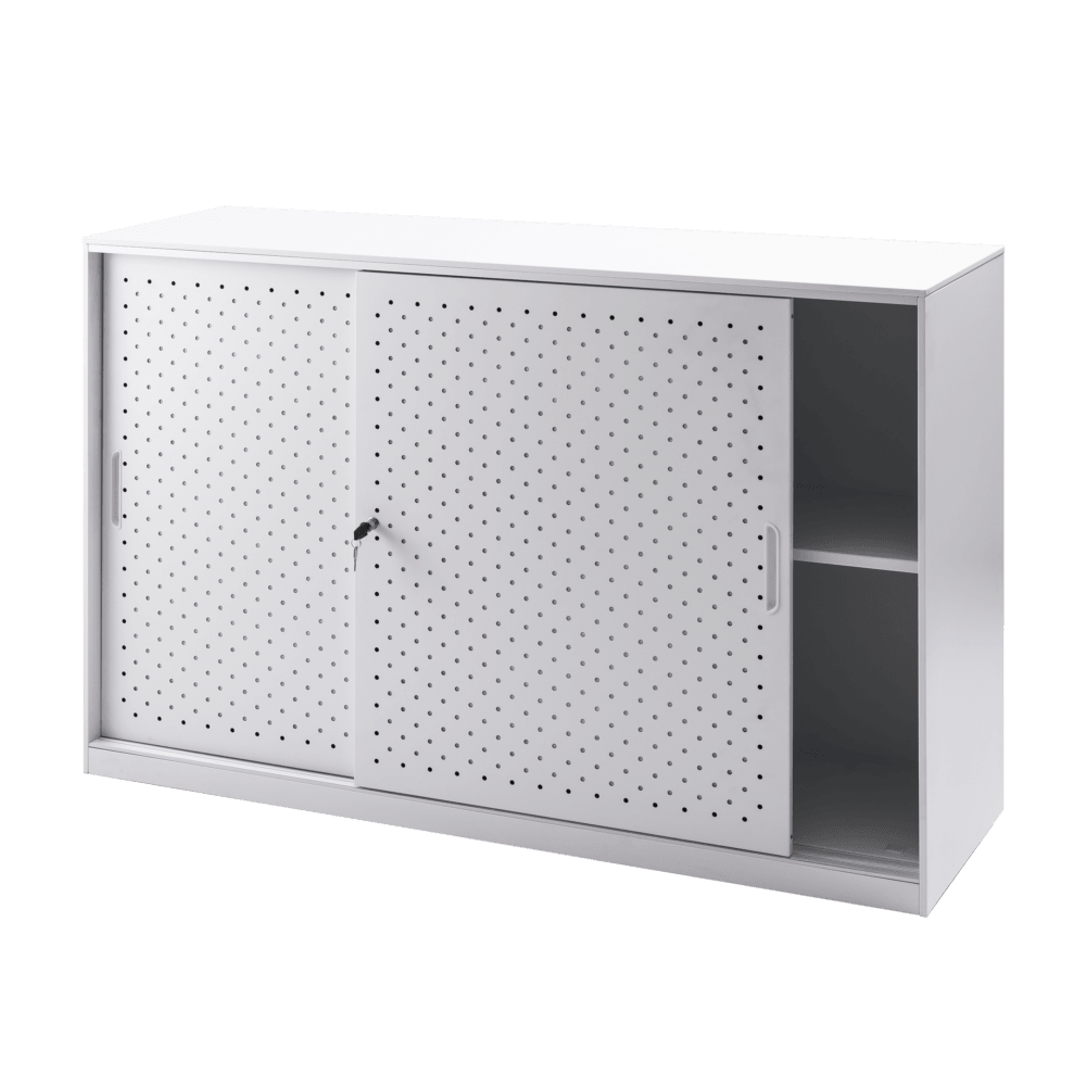 Perforated Sliding Door Cupboard - Office Furniture Company 