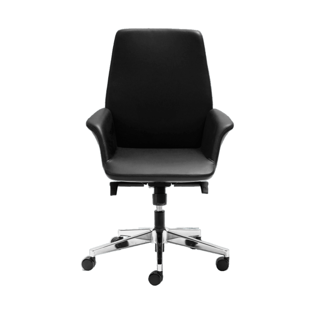 Accord Medium Back Leather Chair