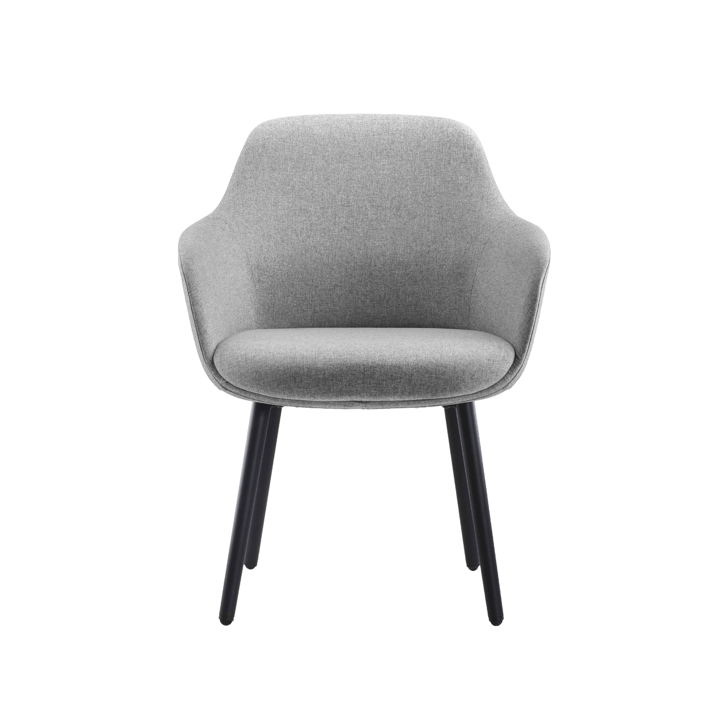Aspen 4 Leg Tub Chair Grey (Light Fabric)