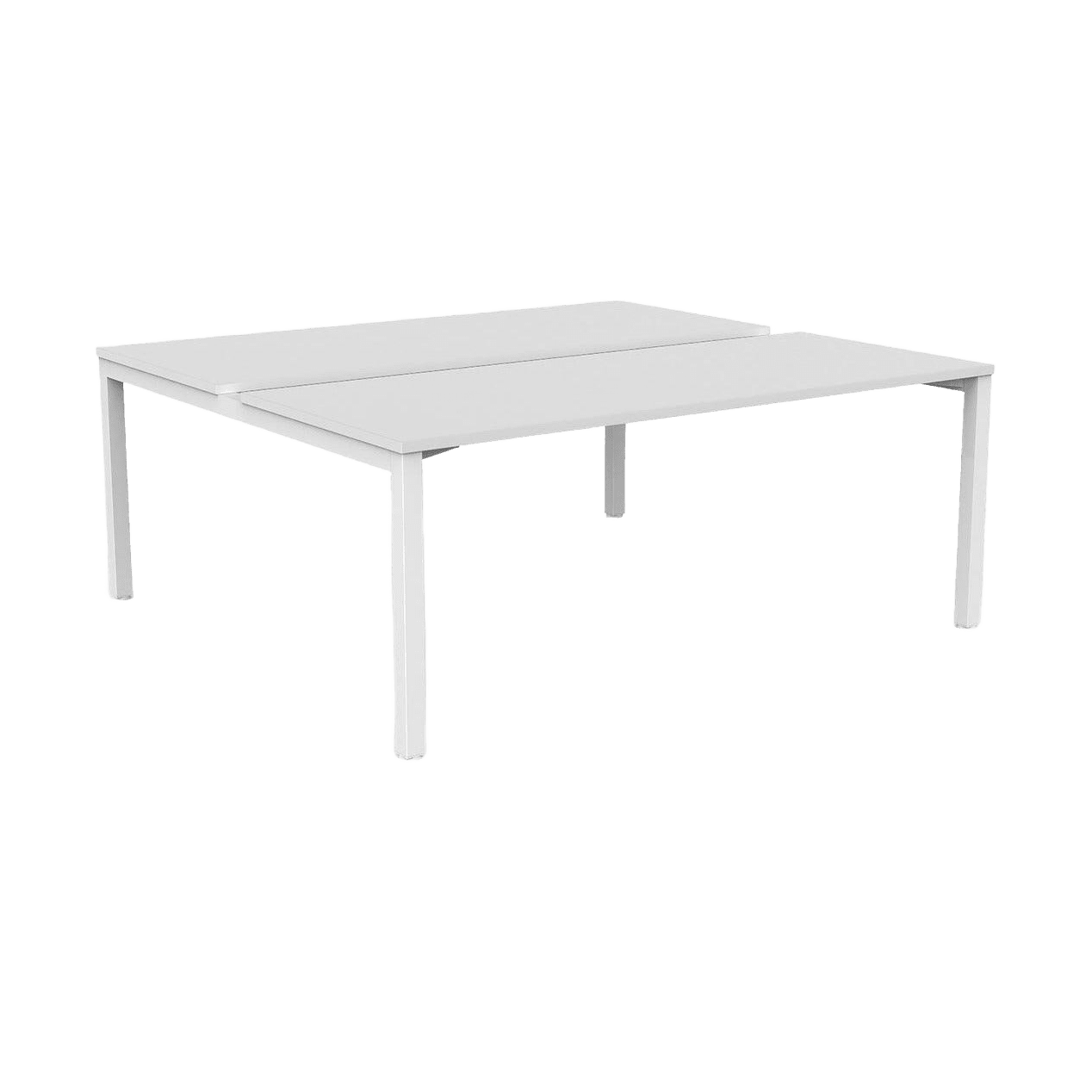 Axis 2 - User Double Sided Workstation 1600x750 White Powdercoat White
