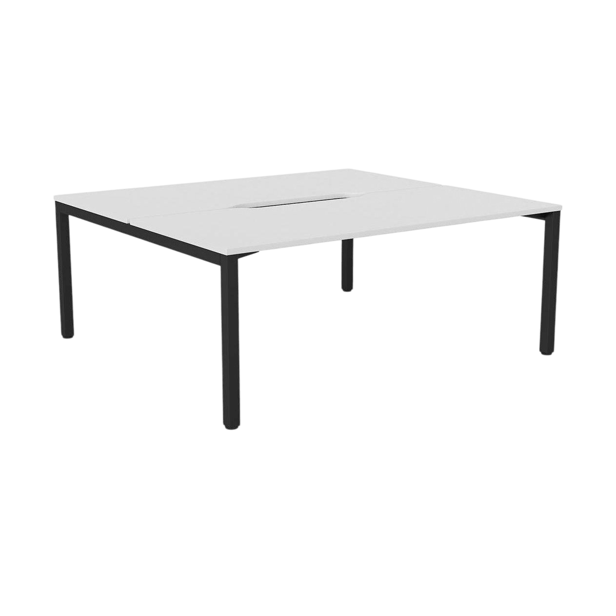 Axis 2 - User Double Sided Workstation 1500x800 (S) Black Powdercoat White