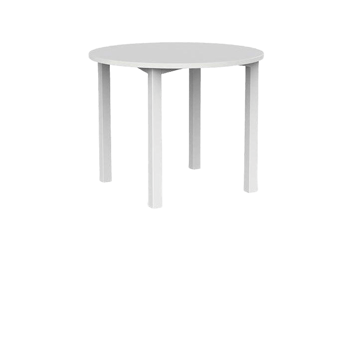 Axis Round Meeting Table 900 Round / White Powdercoat / White