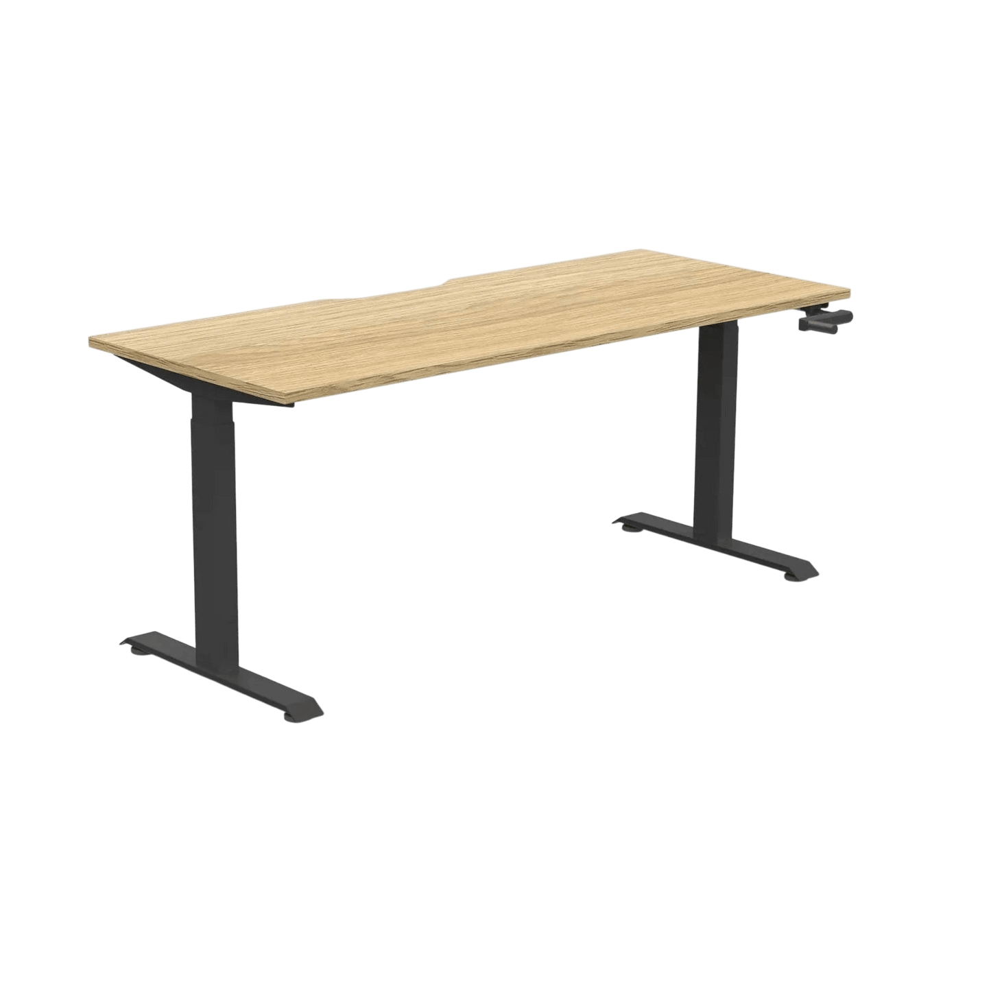 Boost Crank Single Sided Workstation 1200x750 White Top / White Frame With Cable Tray/No Screen
