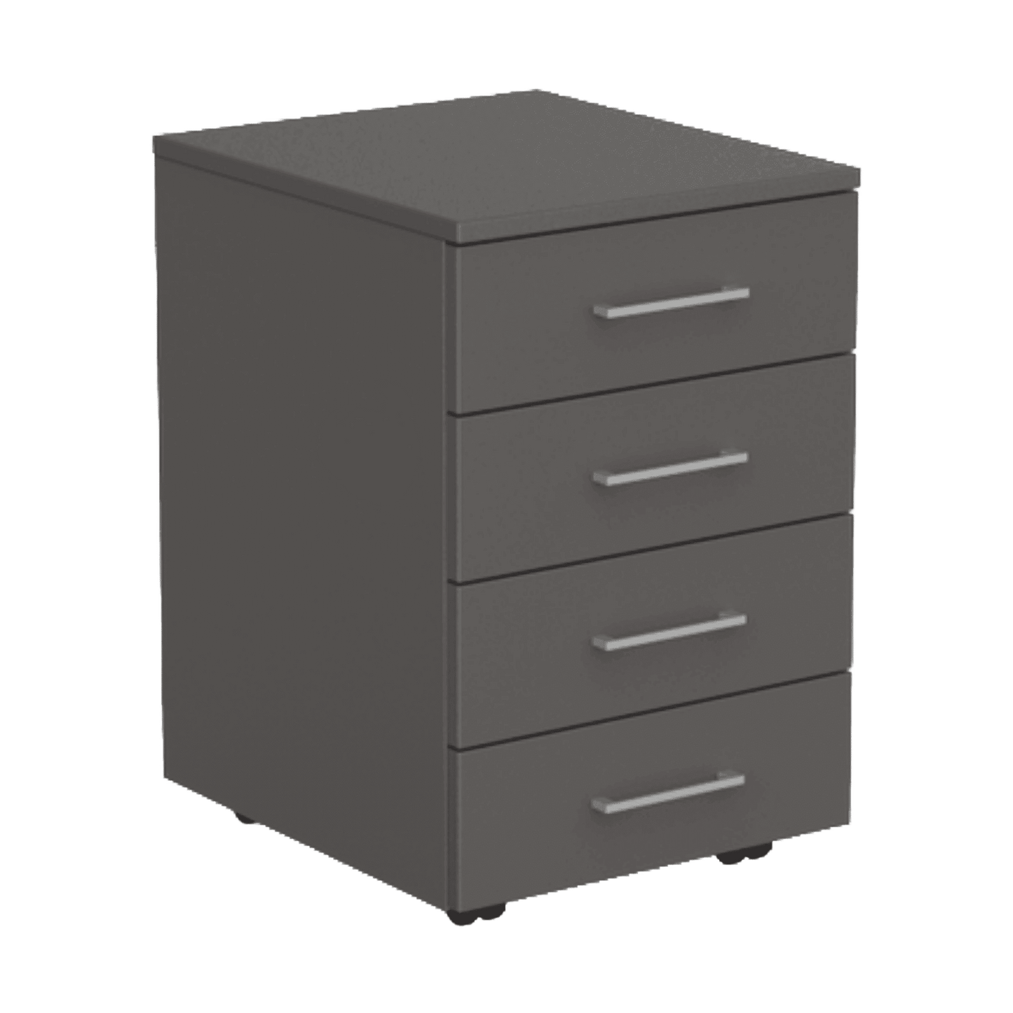 EkoSystem Mobile Pedestal 4 Drawer Unit Charcoal