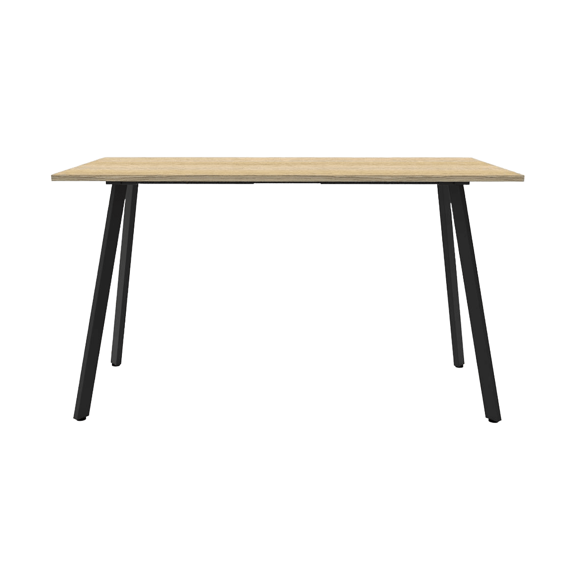 Eternity High Bar Leaner 1500x750 Natural Oak Black Powdercoat