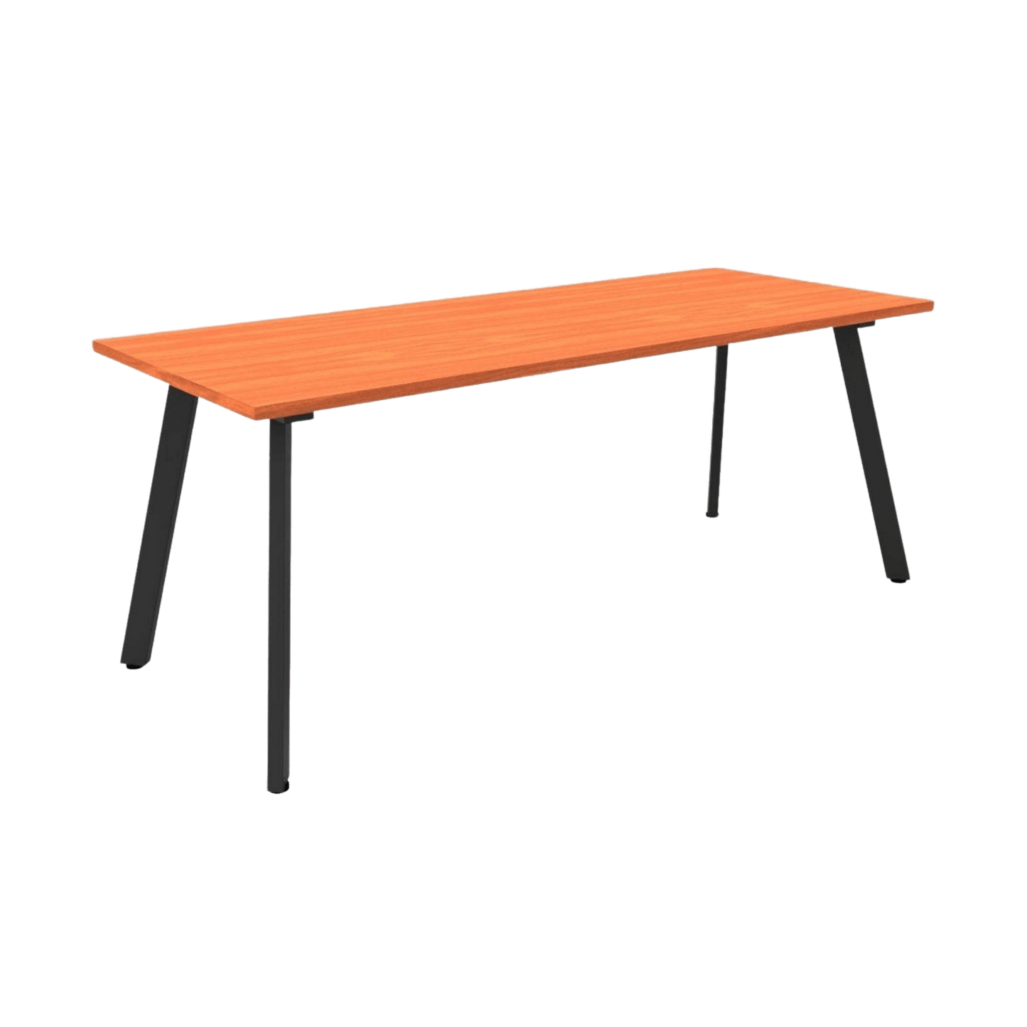 Eternity Meeting Table 1500x750 / Cherry / Black Powdercoat