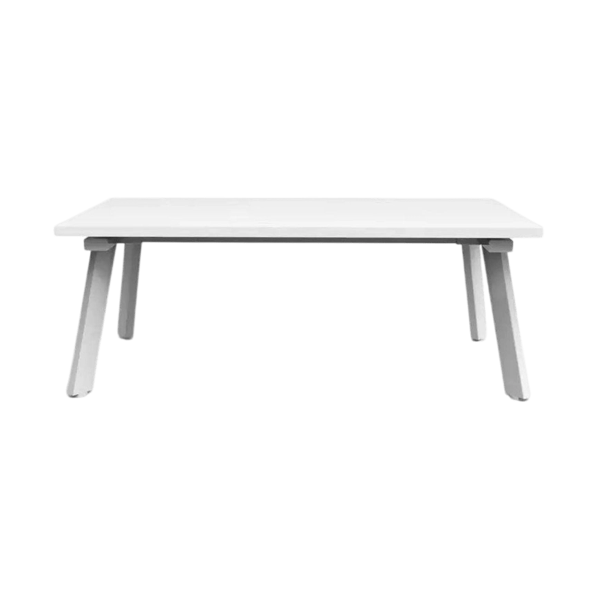 Eternity Rectangular Coffee Table White White Powdercoat
