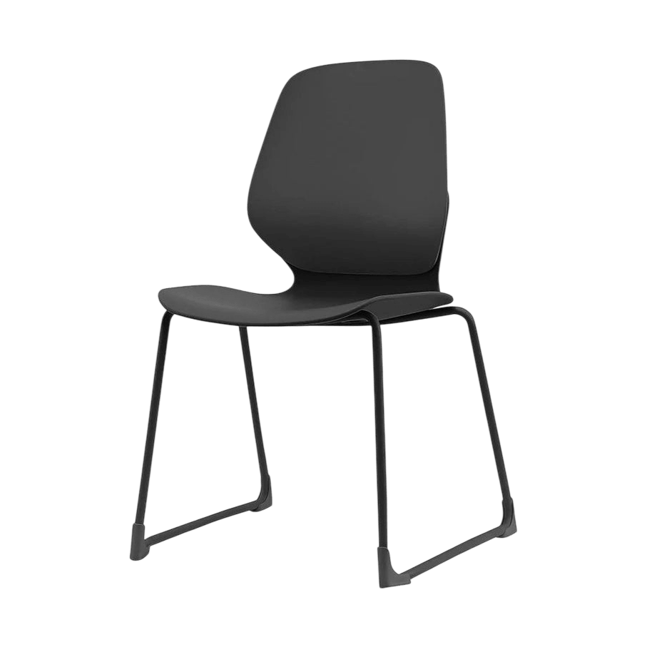 Kaleido Black Sled Base Chair Frame Only Black