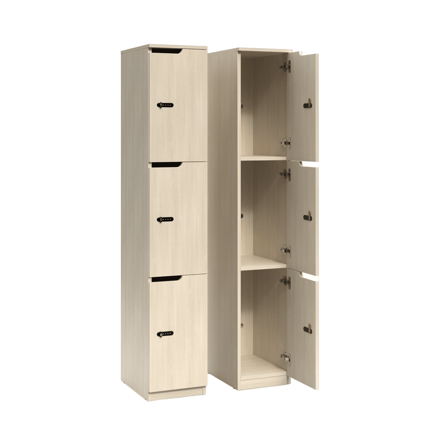 Knox 3 Door Melamine Locker New Oak Ravine