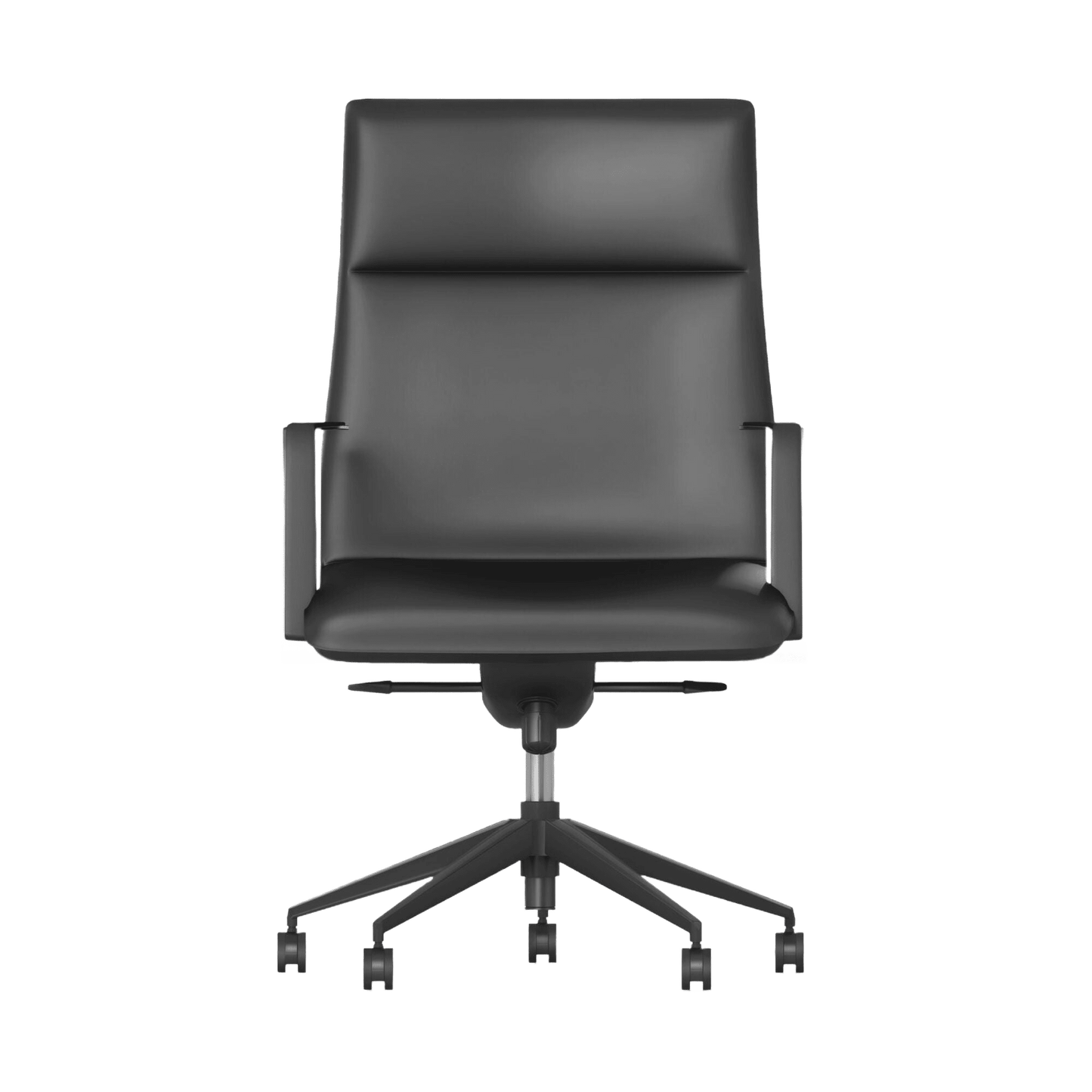 Mirage Mid Back Executive Chair in Leather Black Leather