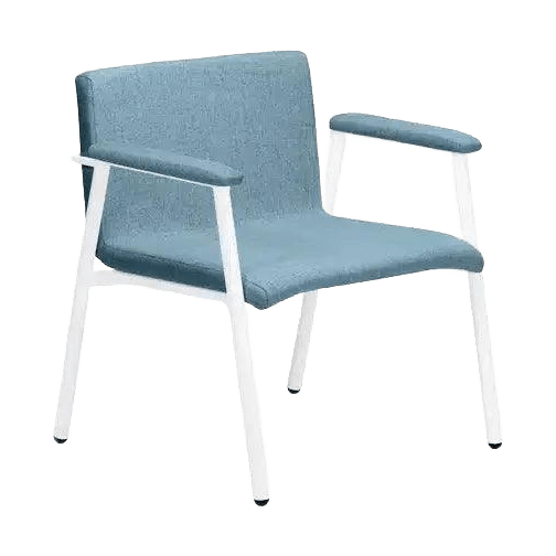 Omega Forte Bariatric Armchair White Metal Base