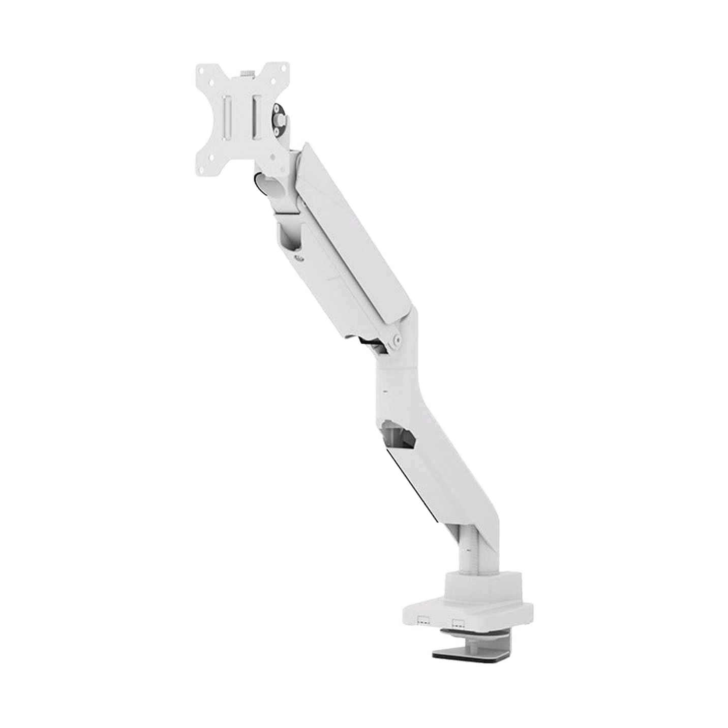 Proflex Multi Adjustable Single Monitor Arm White Metal