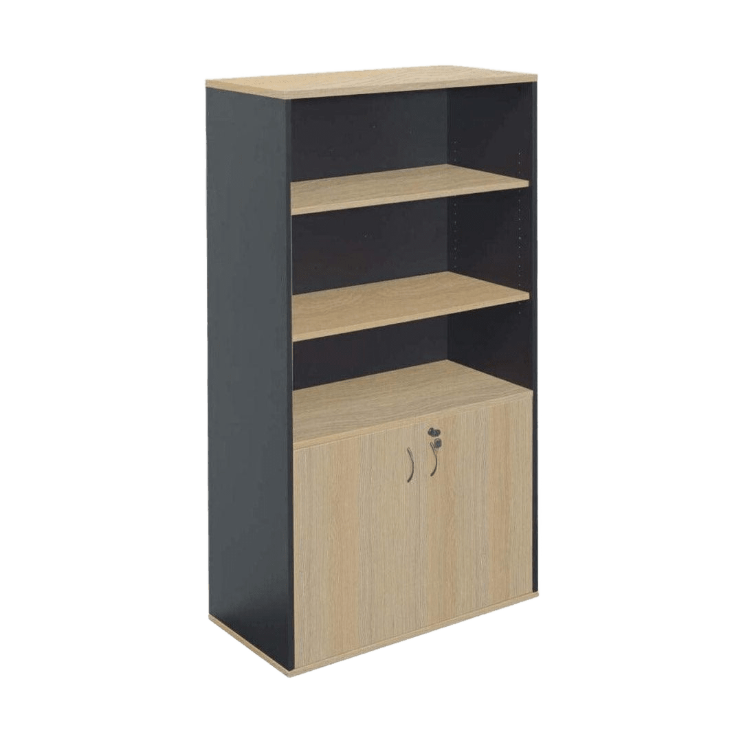 Rapid Worker Lockable Wall Unit Natural Oak