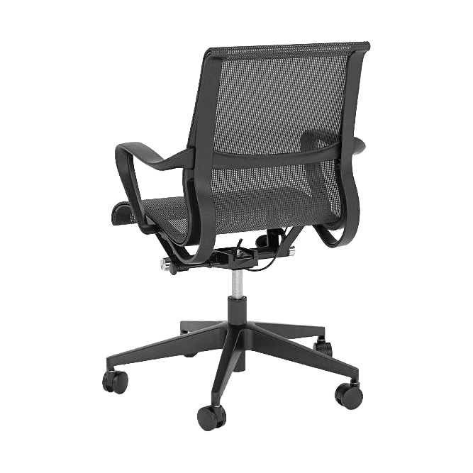 Scroll Meeting Chair Black Mesh