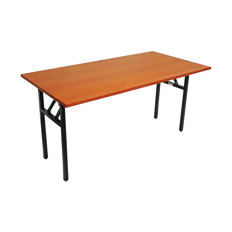 Steel Frame Folding Table 1500x750 / Cherry