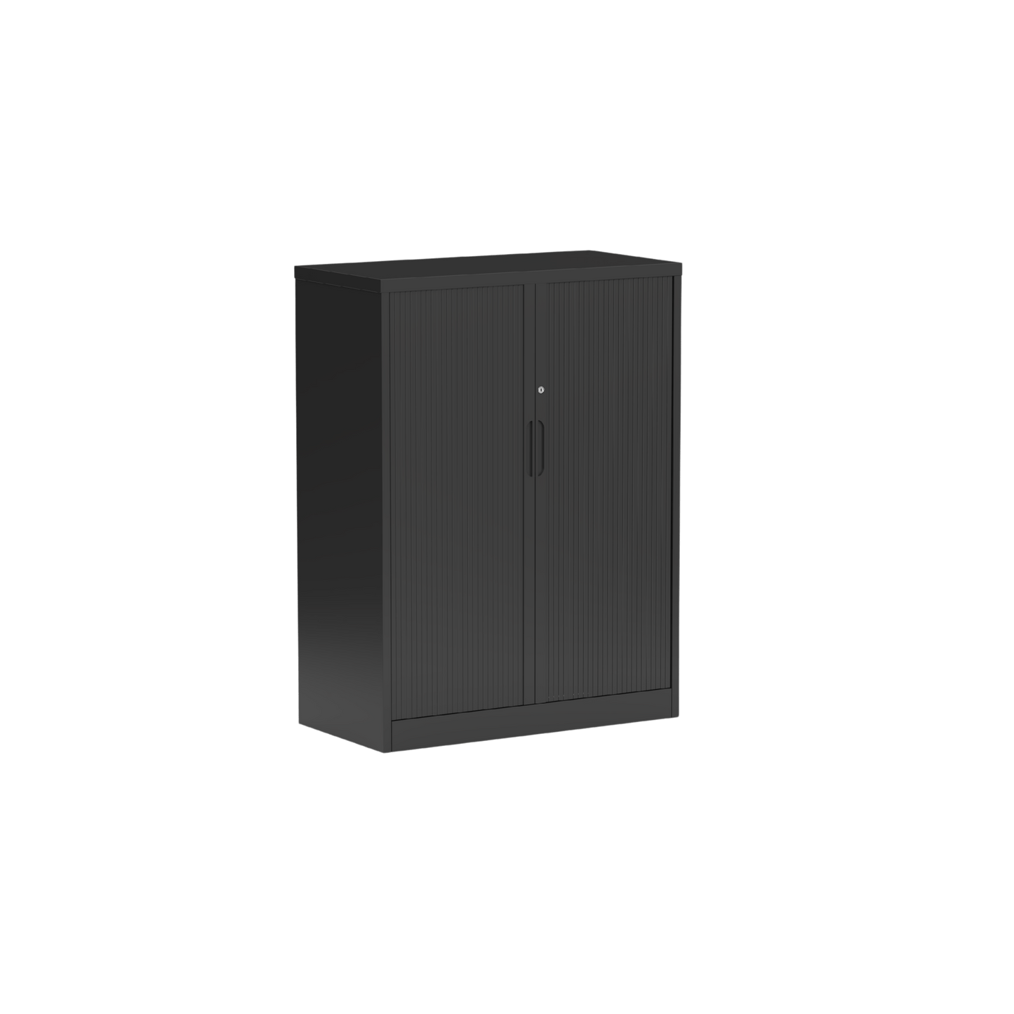 Tempo Tambour Unit with Retracting Doors White Metal 1020H x 900W No Planter