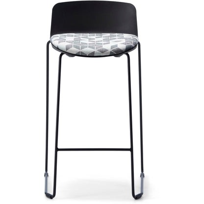 Unica Mini PP Stool with Seat Pad - Office Furniture Company 