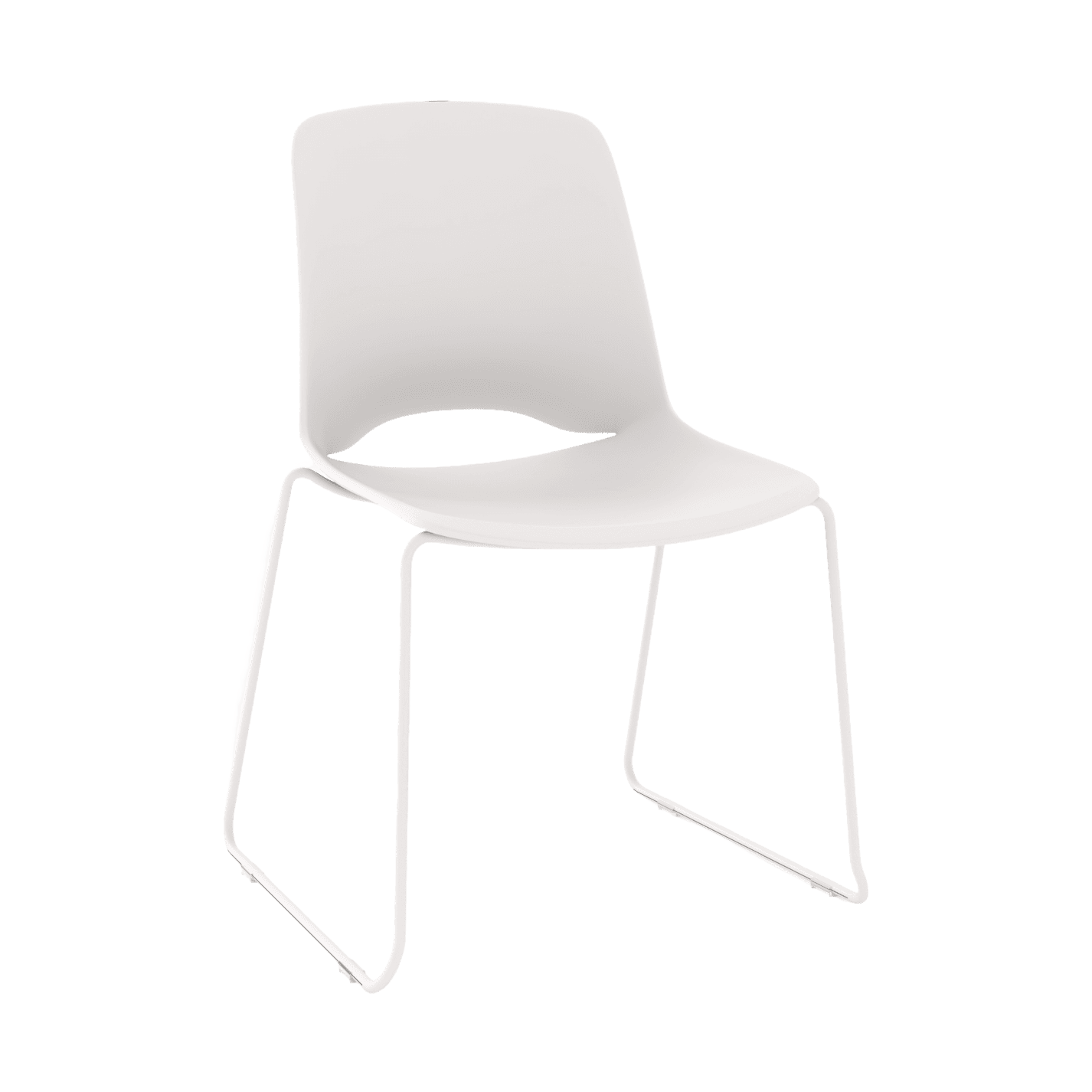 Vista Glide Chair White Plastic (Vista)