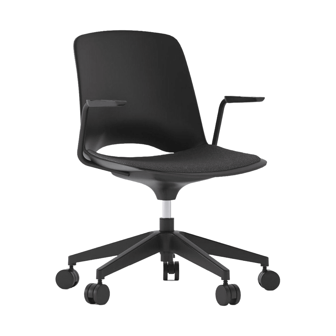 Vista Swivel Padded Chair Black / Black (Vista)