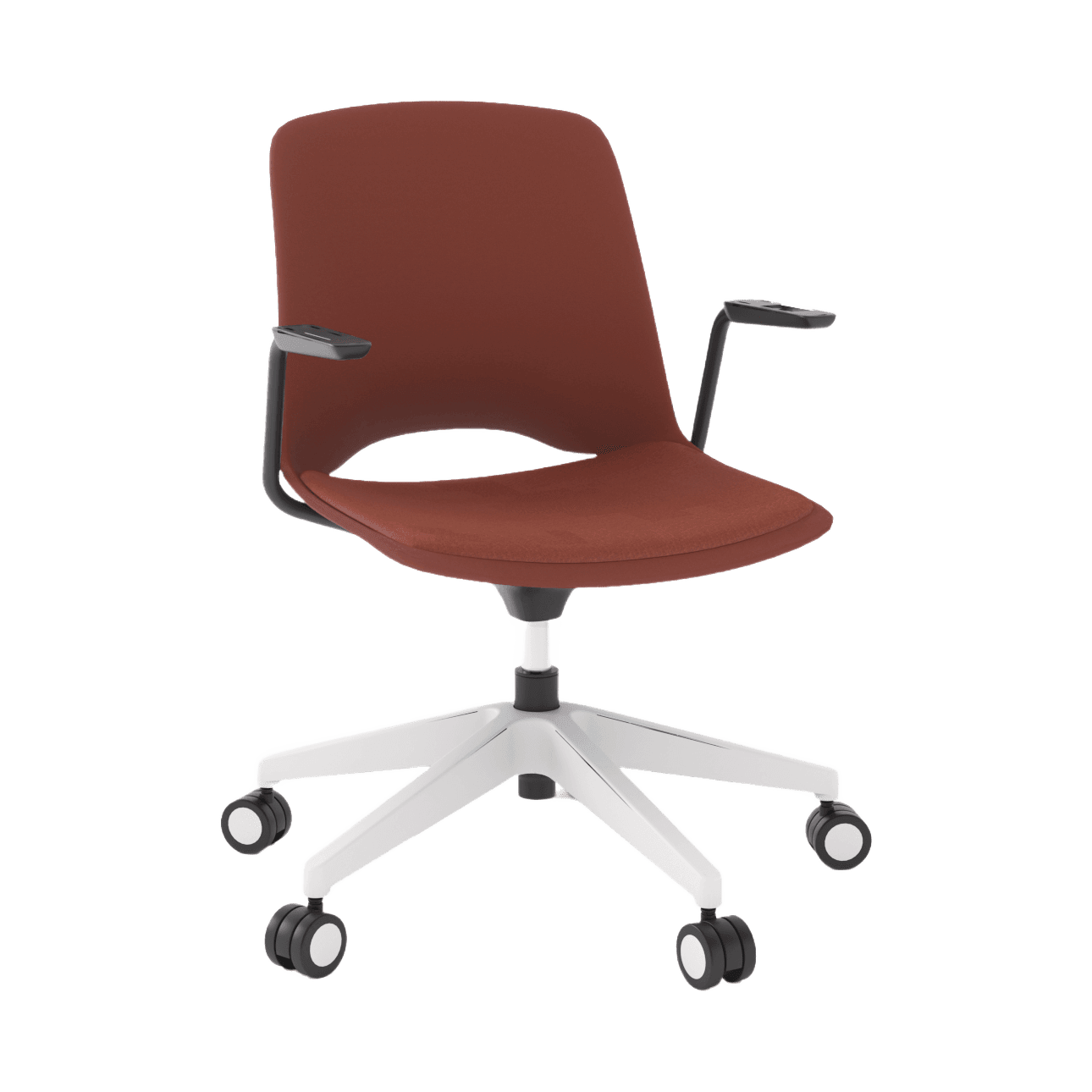 Vista Swivel Padded Chair Brown / Brown (Vista)