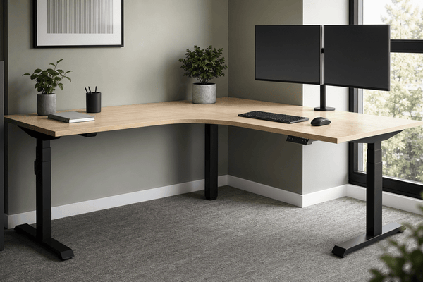120 degree standing desks for corner layouts