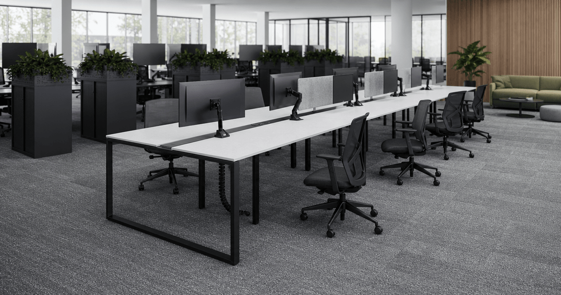 6 Person Bench Desking Workstations: 2026 Buying Guide - Office Furniture Company (OFC)