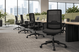 Ergonomic office chairs for shared hot desks