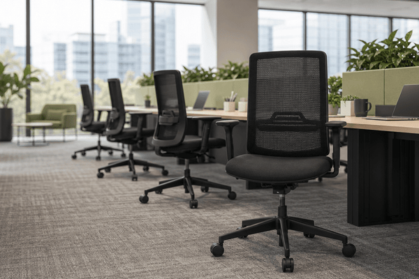 Ergonomic office chairs for shared hot desks