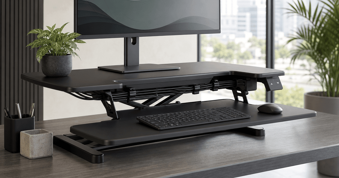 How to manage cables on a standing desk - Office Furniture Company (OFC)