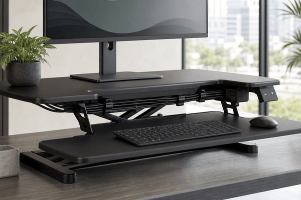 How to manage cables on a standing desk