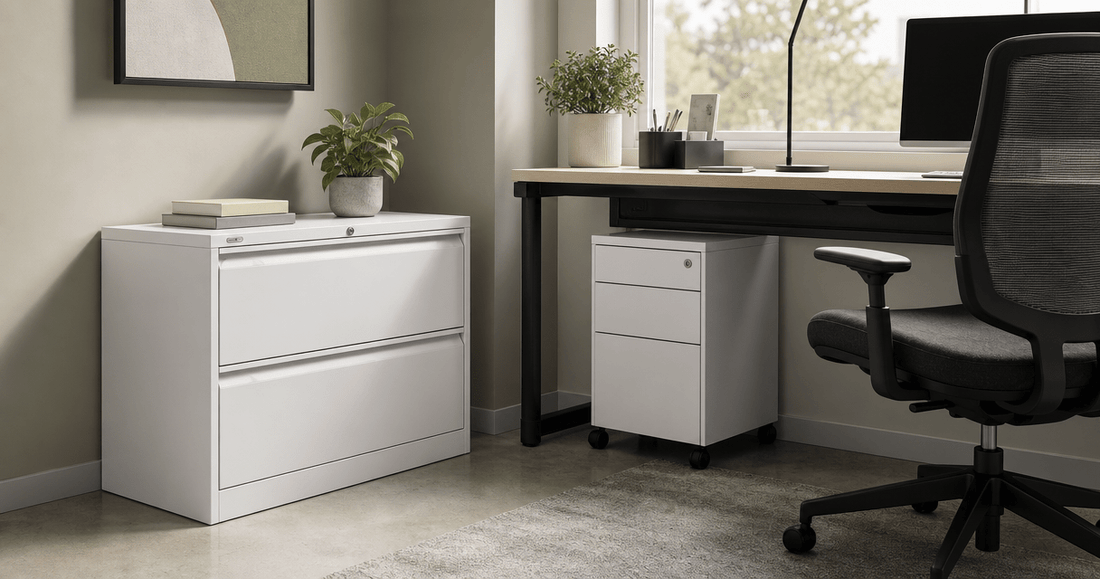 How to Organise Office Storage in a Small Workspace (2026) - Office Furniture Company (OFC)