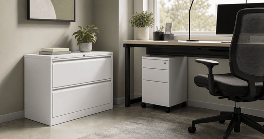 How to Organise Office Storage in a Small Workspace (2026) - Office Furniture Company (OFC)