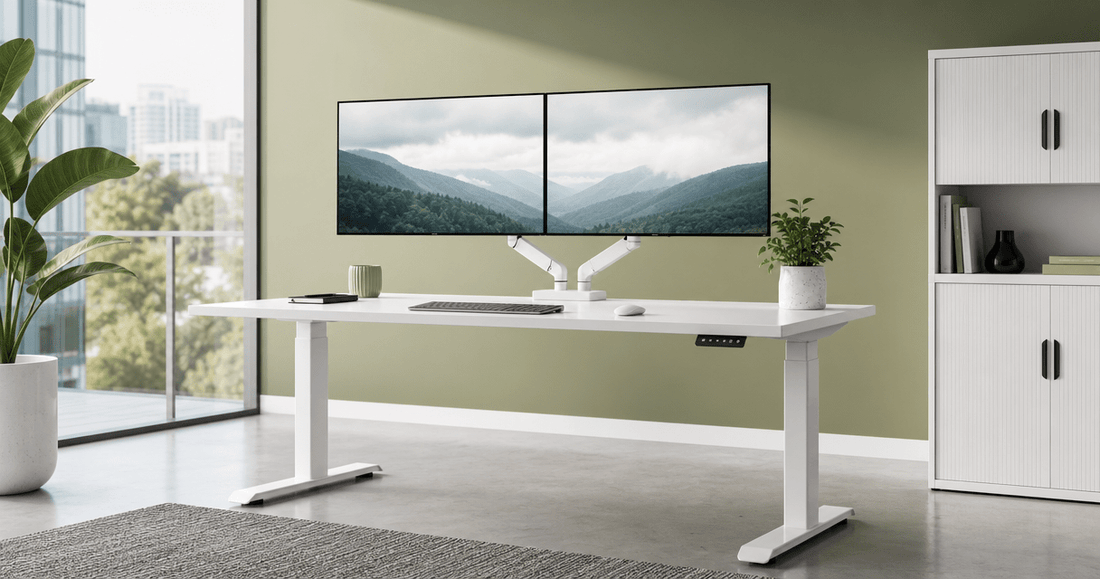 Standing desks for dual monitor setups - Office Furniture Company (OFC)