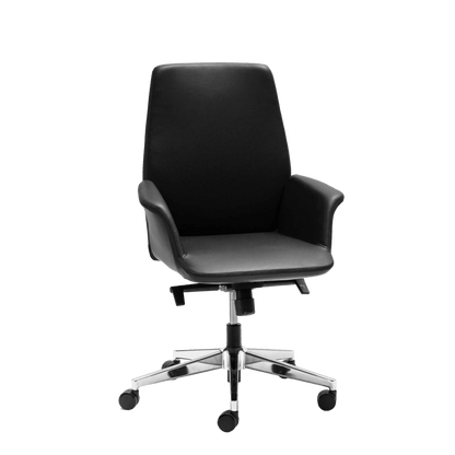 Accord Medium Back Leather Chair - Office Furniture Company 