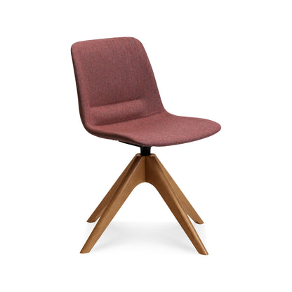 Unica Timber Swivel Upholstered Chair