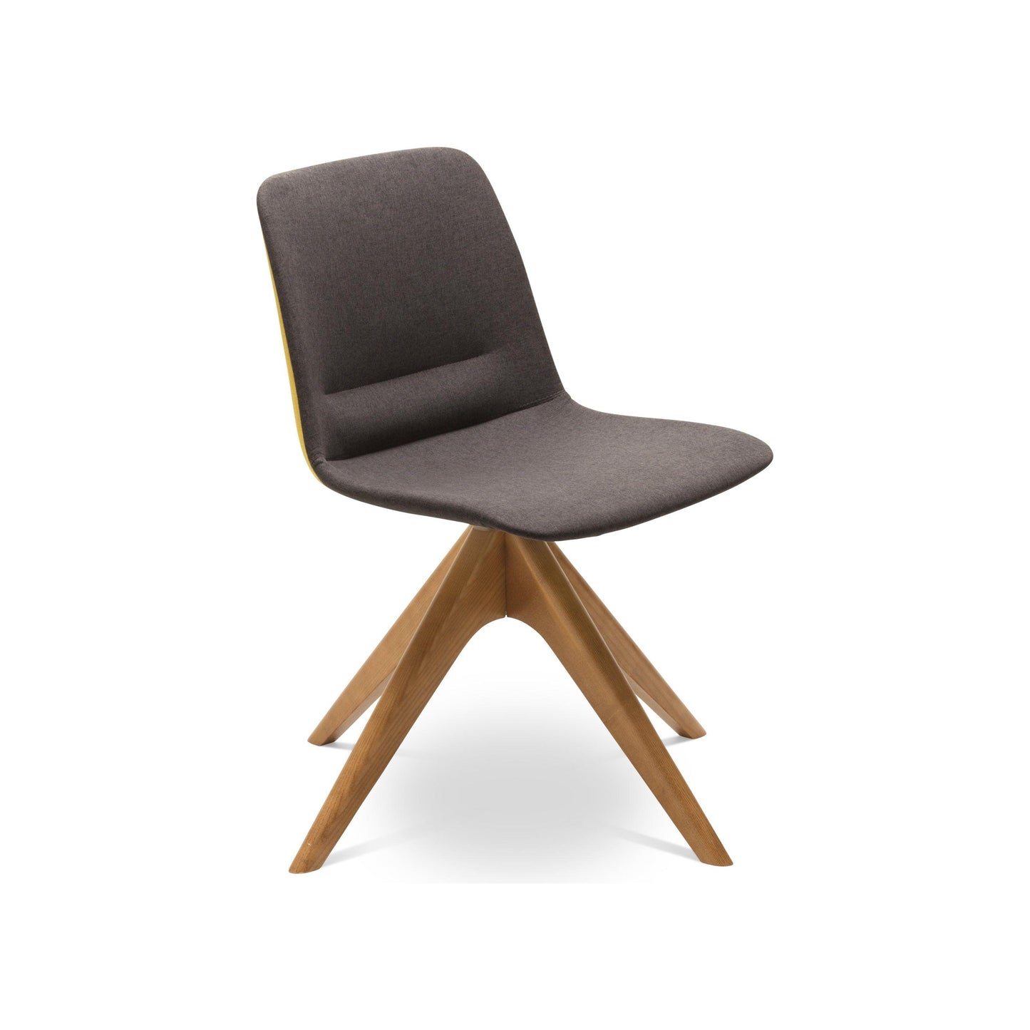 Unica Timber Swivel Upholstered Chair
