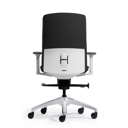 Aveya White Upholstered Ergonomic Office Chair - Office Furniture Company 