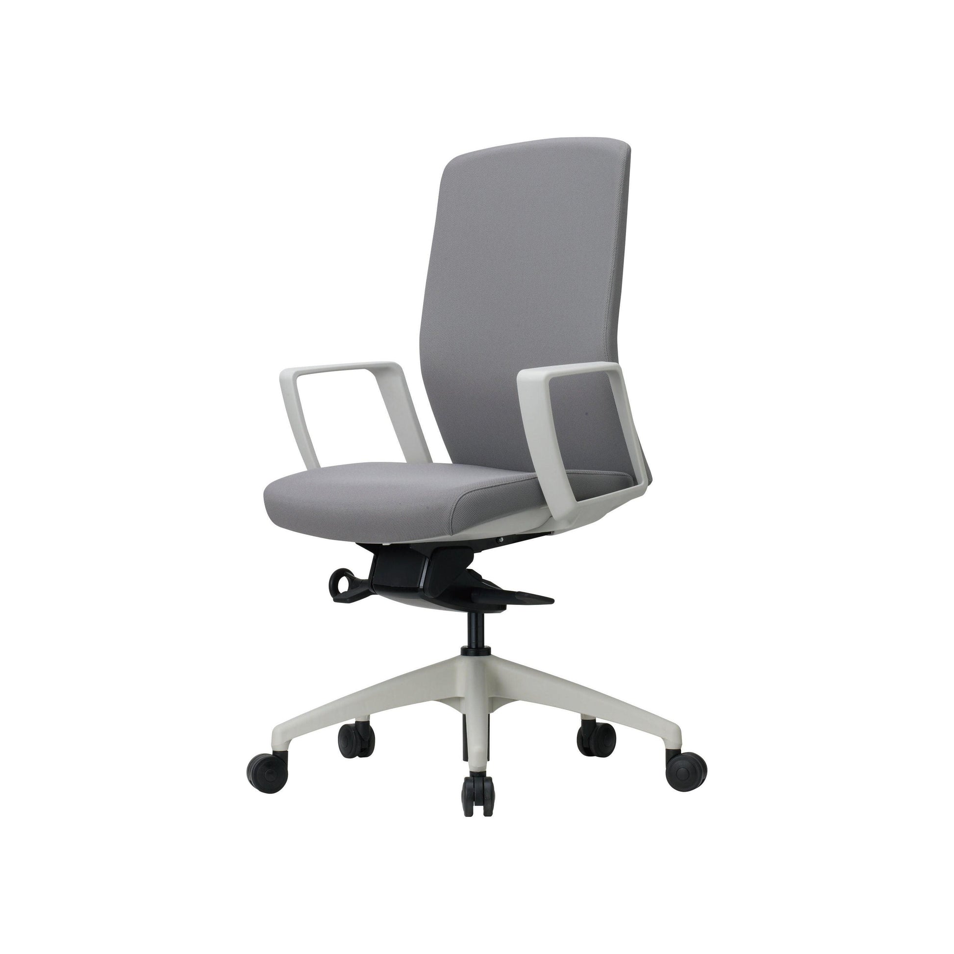 Aveya White Upholstered Ergonomic Office Chair - Office Furniture Company 