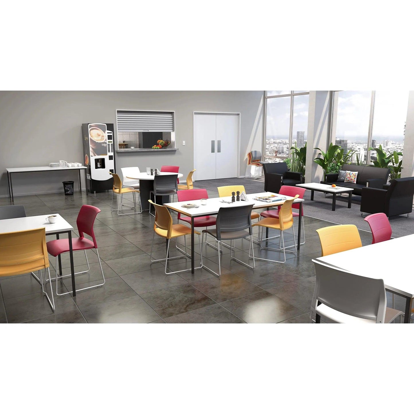 EkoSystem Steel Frame Canteen Table - Office Furniture Company 
