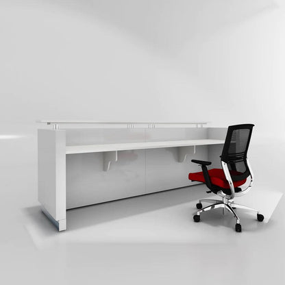 Hugo Plus Reception Counter in White - Office Furniture Company 