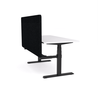 Agile Motion - Electric Height Adjustable Single Workstation With Screen - Office Furniture Company 