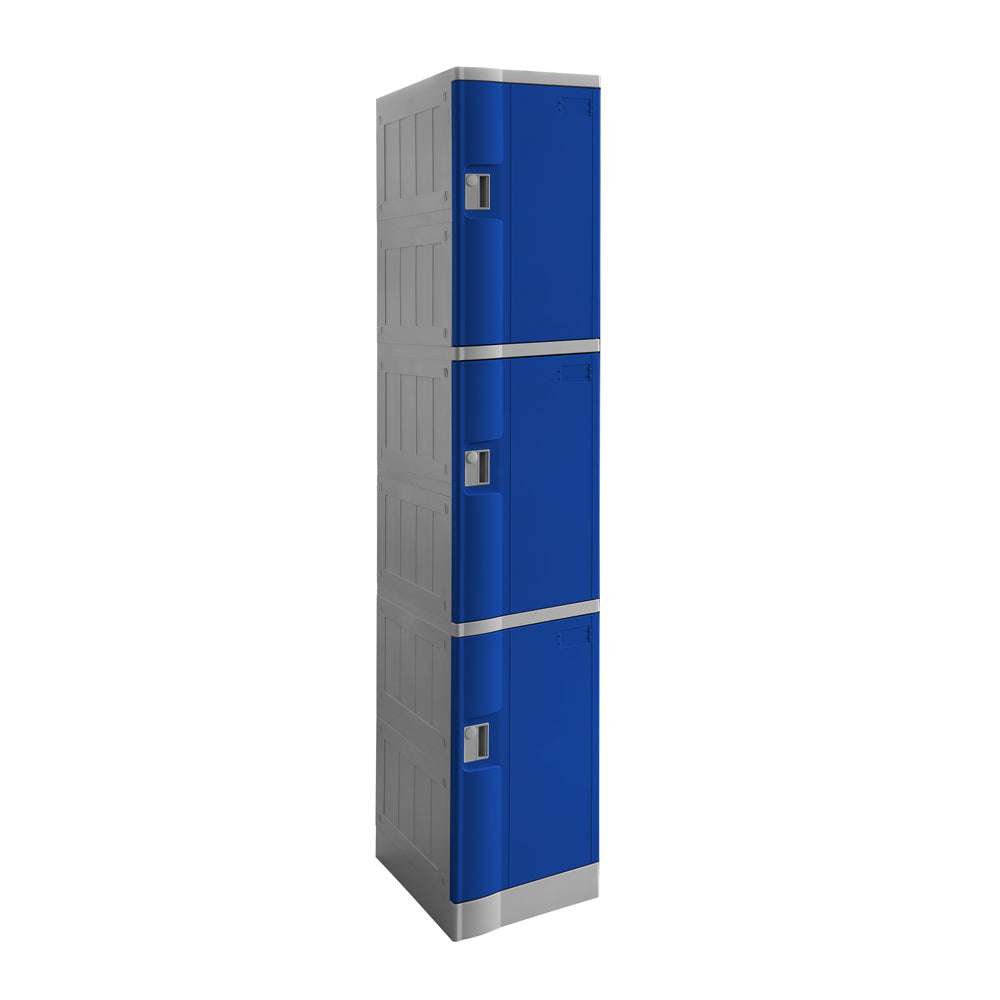 Steelco 3 Door ABS Plastic Locker Triple Bank