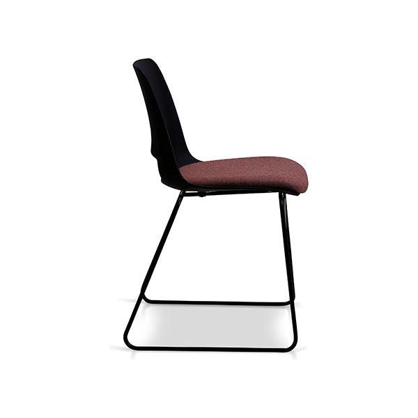 Unica Sled with Seat Pad - Office Furniture Company 
