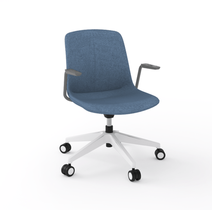Vista Swivel Padded Chair Fully Upholstered