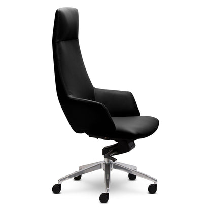 Wing Executive Office Chair in Genuine Leather - Office Furniture Company 