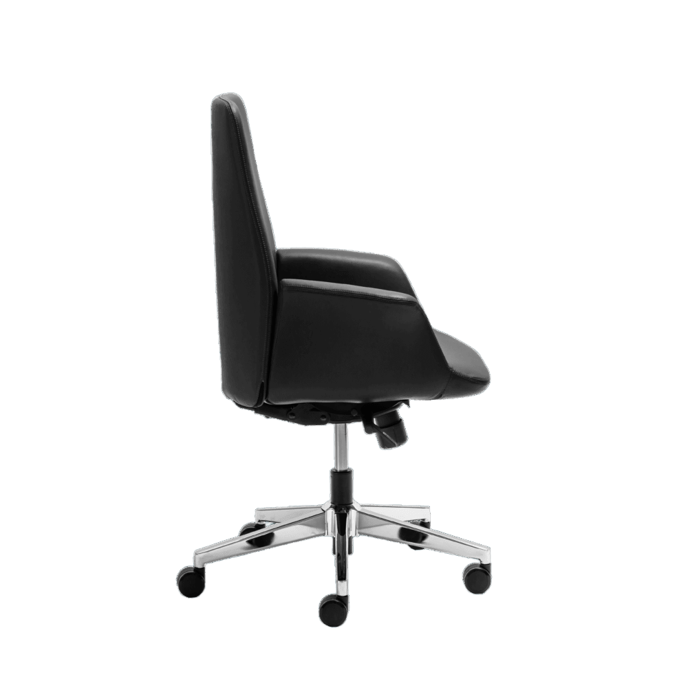 Accord Medium Back Leather Chair 4 - Office Furniture Company