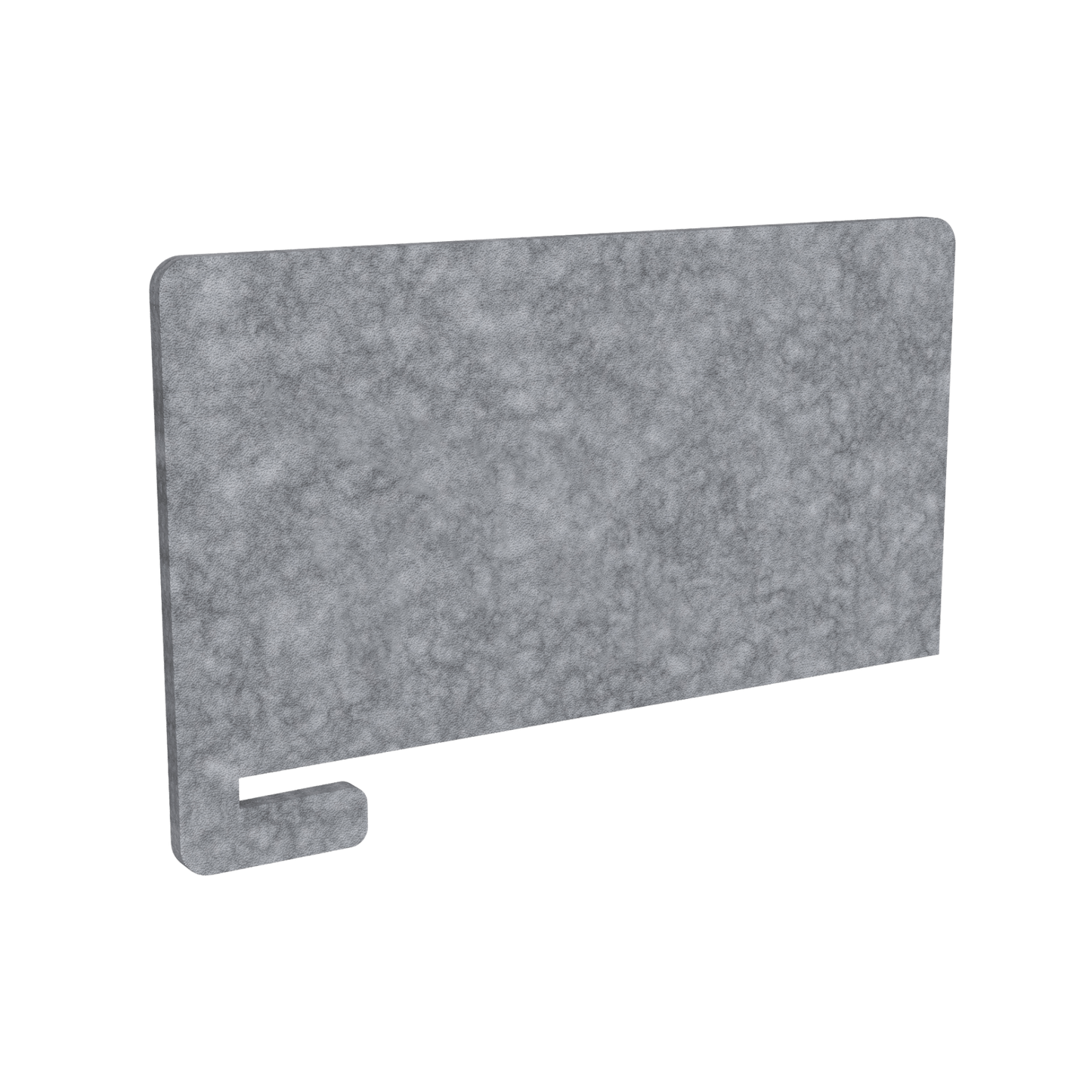 AcoustiQ Slip On Screen / Desk Divider 600mm Grey (AcoustiQ MG)