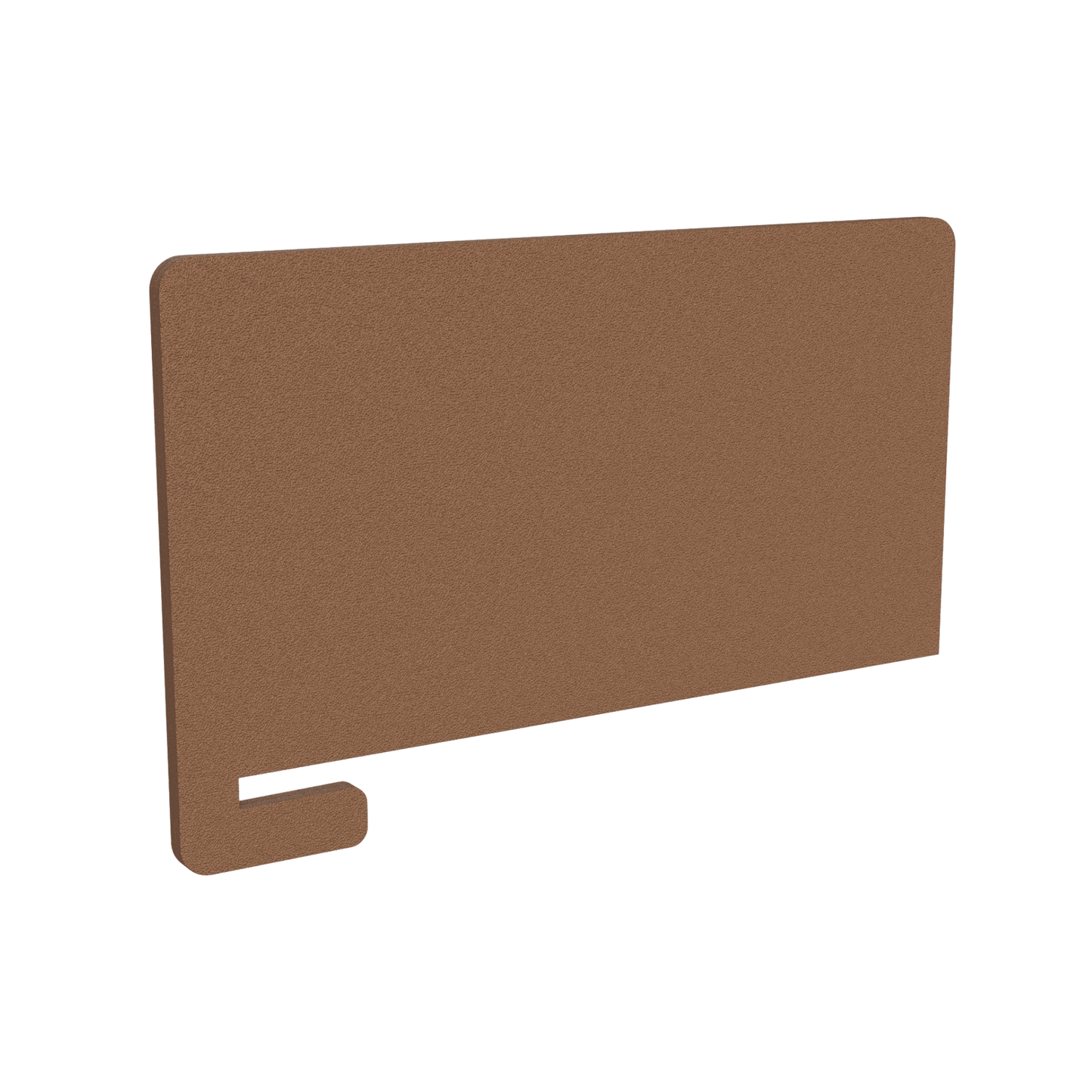 AcoustiQ Slip On Screen / Desk Divider 600mm Brown (AcoustiQ BR)